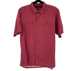 Patagonia Worn Wear Small Men's Short Sleeve Button Down Shirt Organic Cotton
